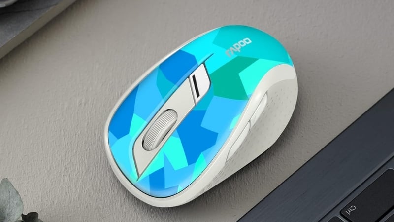 Chuột Rappo M500 Blue có thời lượng pin lên đến 12 tháng