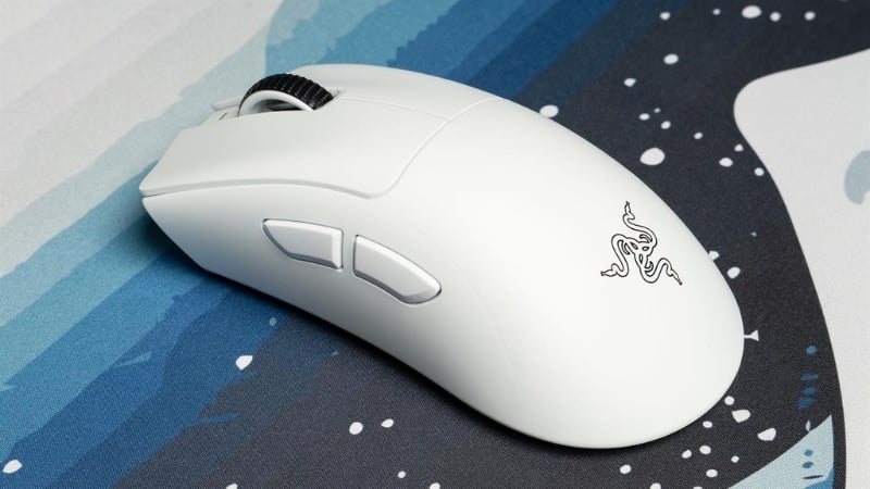 Chuột Razer DeathAdder V4 Pro White có cảm biến và switch quang học hiện đại