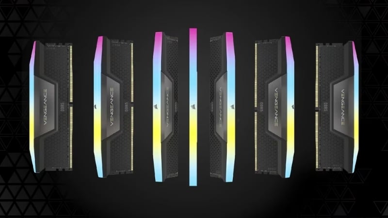 Ram Corsair Vengeance RGB 64GB 6000 DDR5 Black có DDR5 cùng Intel XMP