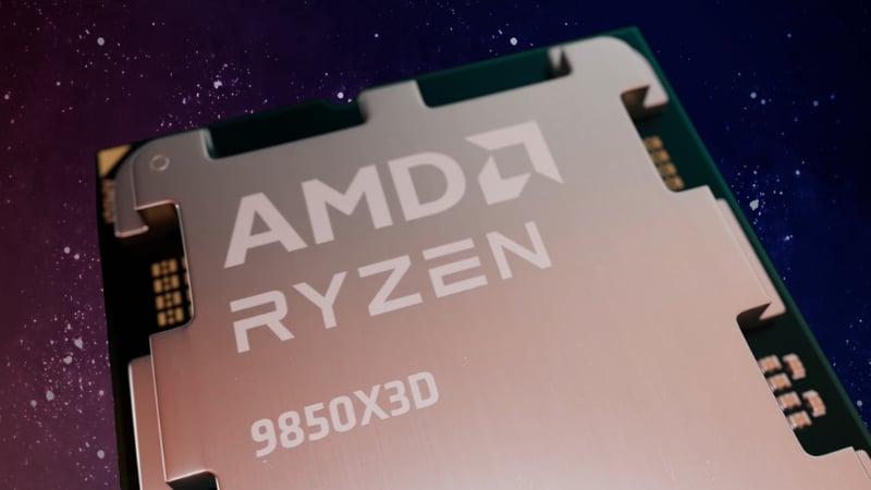 Bộ vi xử lý AMD Ryzen9 9850X3D có công nghệ 3D V-Cache đột phá
