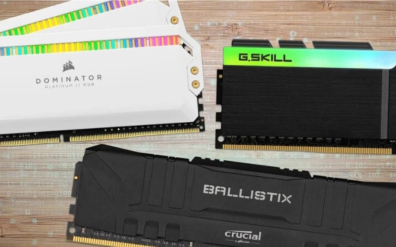 Tùy thuộc vào bo mạch chủ, bạn có thể chọn RAM DDR4 hoặc DDR5