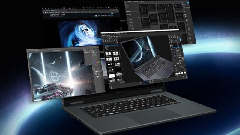 Laptop gaming Gigabyte Eagle GL6J EAGLE-9LJR2VNF93SH có màn hình 16 inch FHD+