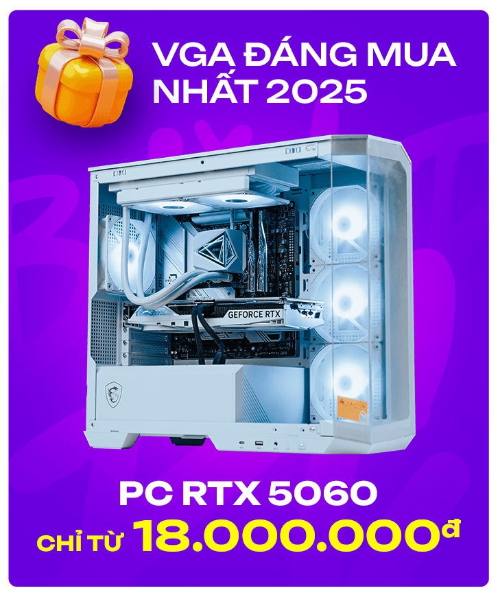 PC Gaming, máy tính để bàn chính hãng, giá rẻ, trả góp 0%