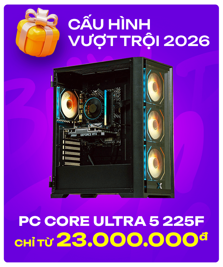 PC Gaming, máy tính để bàn chính hãng, giá rẻ, trả góp 0%