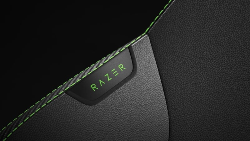 Ghế gaming Razer Iskur V2 Black - Green được bao bọc chất liệu cao cấp