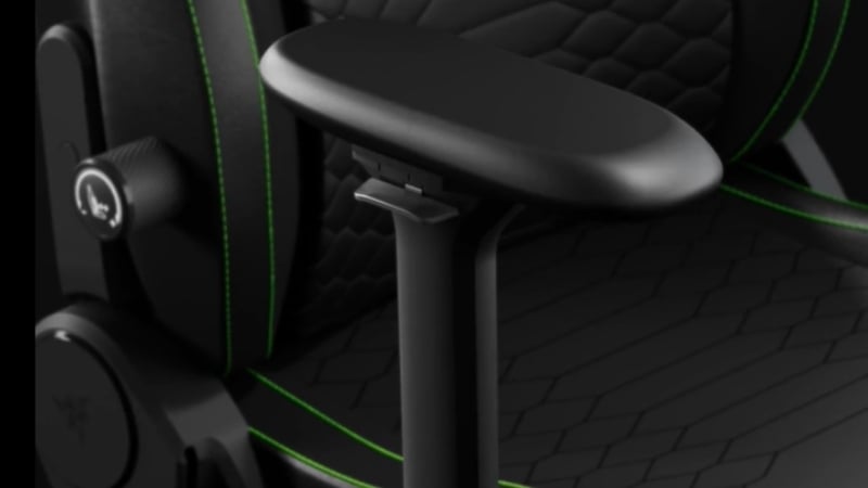 Ghế gaming Razer Iskur V2 NewGen Black Green có tay vịn 4D điều chỉnh đa hướng