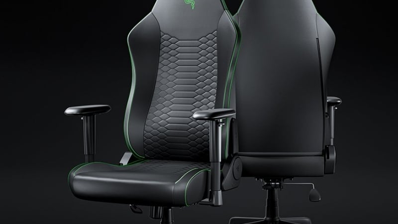 Ghế gaming Razer Iskur V2 X NewGen Black Green có tay vịn 2D điều chỉnh linh hoạt