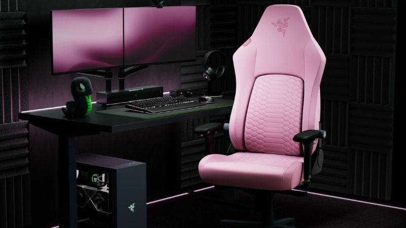Ghế gaming Razer Iskur V2 X NewGen Quartz hỗ trợ lưng ergonomics thông minh