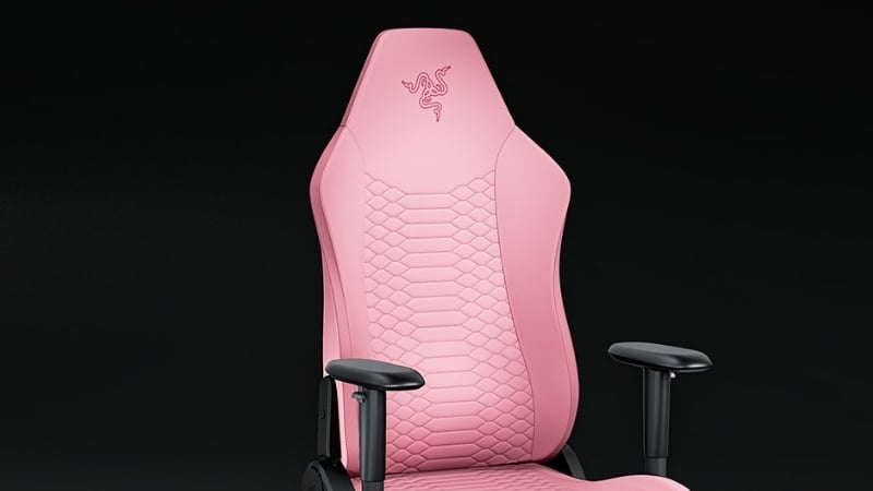 Ghế gaming Razer Iskur V2 X NewGen Quartz có chất liệu da CoolTouch thoáng mát