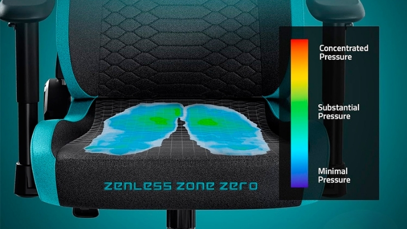 Ghế Razer Iskur V2 X - Zenless Zone Zero Edition được phủ chất liệu cao cấp