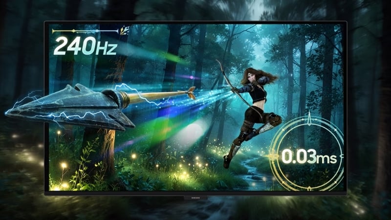Màn hình Samsung Odyssey G6 LS27HG612SEXXV có tần số quét 240Hz
