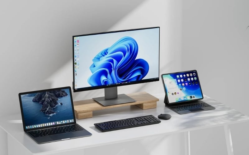 Một số mẫu bàn phím Rapoo có&nbsp;hỗ trợ nhiều thiết bị