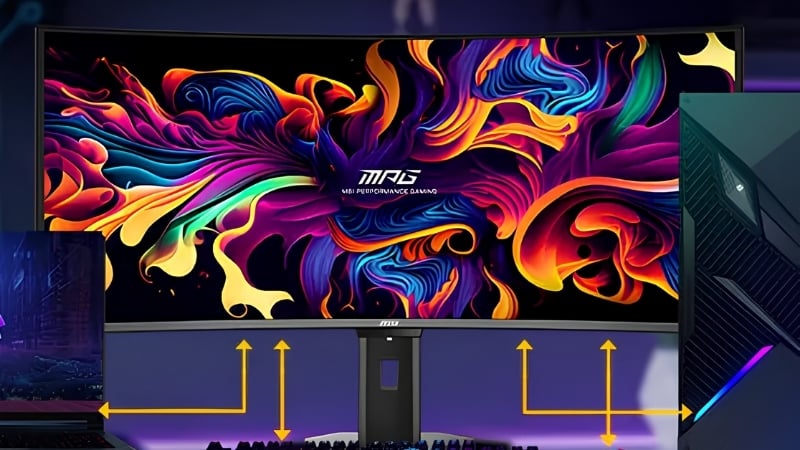 Màn hình cong MSI MPG 341CQR có bề mặt chống phản xạ