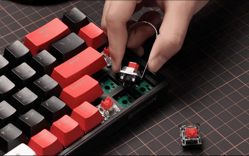 Hotswap dễ xử lý switch lỗi ở từng phím, không cần hàn lại mạch