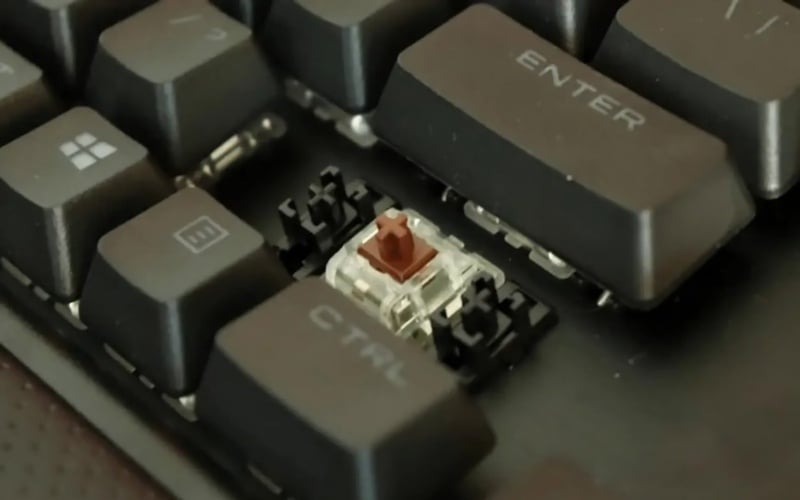 Tactile switch là loại switch có khấc nhẹ ở giữa hành trình phím