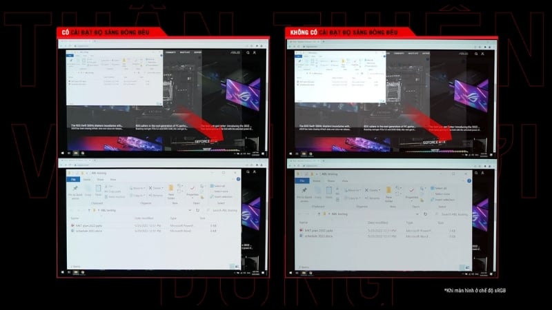 Màn hình Asus ROG Strix XG27AQDMES có độ sáng đồng đều