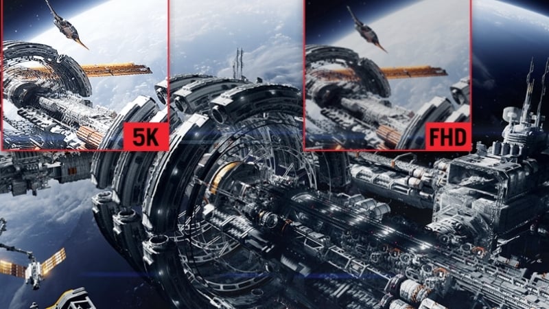 Màn hình ASUS ROG Strix XG27JCG có độ phân giải 5K trên 27 inch