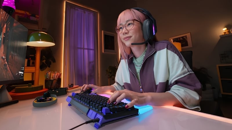 Kê tay bàn phím Logitech G512 X 98 Palm Rest được trang bị thiết kế công thái học