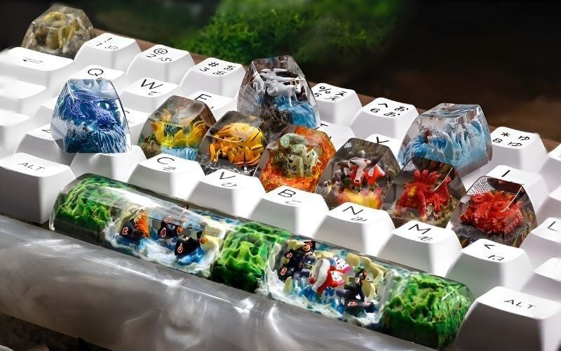 Keycap ảnh hưởng đến&nbsp;bề mặt chạm, âm thanh và ngoại hình của bàn phím