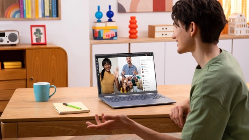 Acer Aspire 14 AI A14 61M R9RA&nbsp;vô cùng hiện đại với tông màu Pure Silver