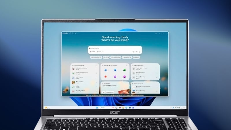 Laptop Acer Aspire Go 15 AI AG15 52P 52WT có màn hình 15.6