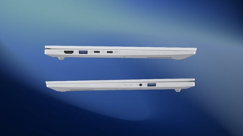 Laptop Acer Aspire Go 15 AI AG15 52P 52WT có cổng kết nối đa dạng