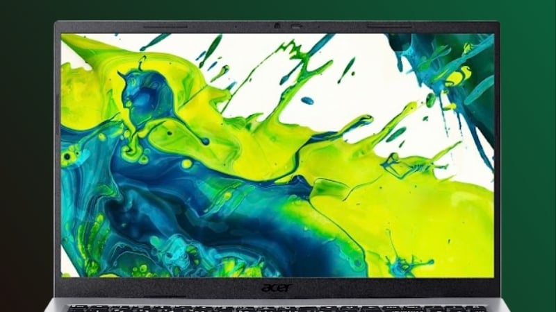 Laptop Acer Aspire Go 15 AI AG15 72P 54GY có thiết kế viền mỏng