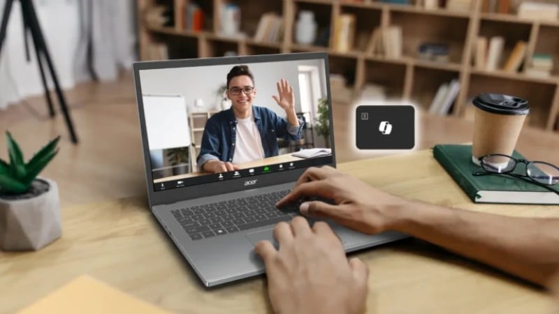 Điểm đặc biệt của chiếc laptop này là sự xuất hiện của trợ lý ảo Copilot