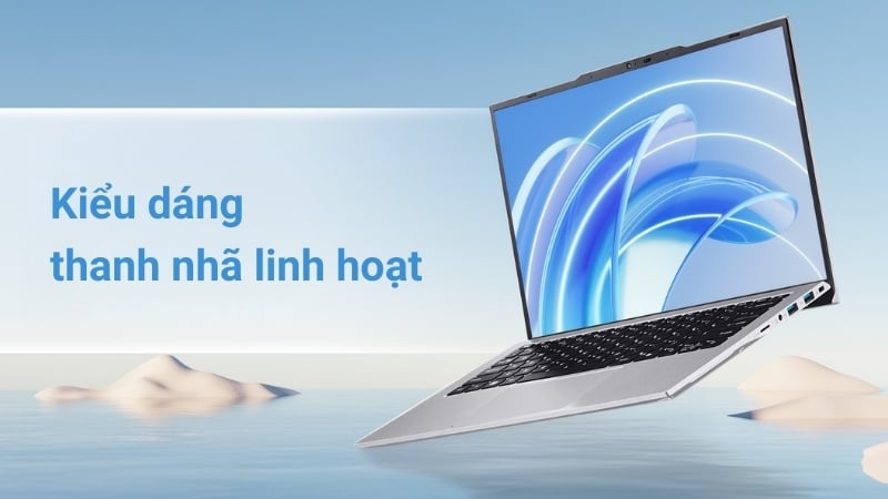 Laptop Acer Aspire Lite 14 AL14-52P-309T có thiết kế mỏng nhẹ với tính di động cao