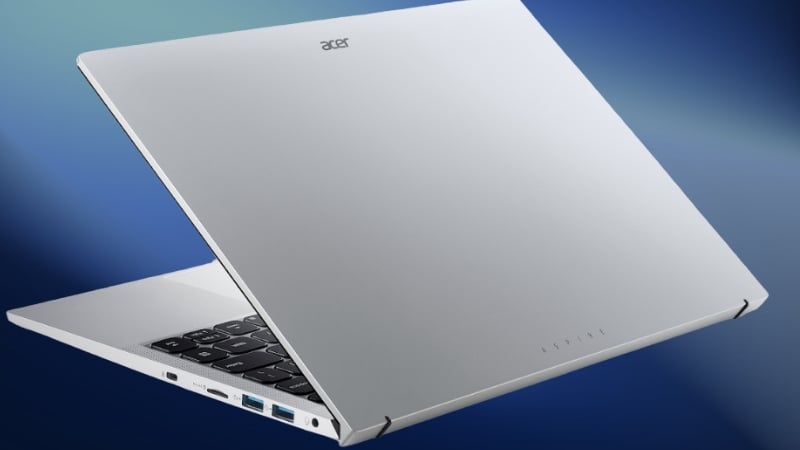 Laptop Acer Aspire Lite 14 AL15 36P 30TN có thiết kế Silver mỏng nhẹ