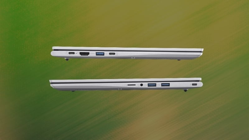 Laptop Acer Aspire Lite 15 AL15 53P 56QH có nhiều cổng kết nối phong phú