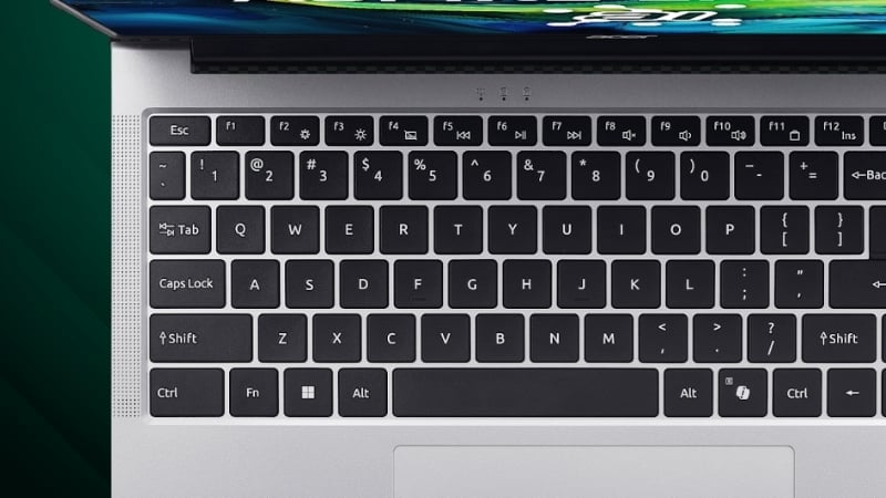 Laptop Acer Aspire Lite 16 AI AL16 71P 582Q có phím Copilot tiện dụng