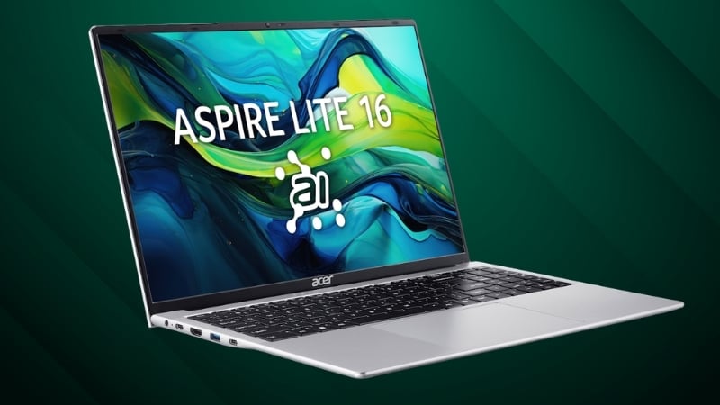 Laptop Acer Aspire Lite 16 AI AL16 71P 582Q có hiệu năng Intel Core Ultra 5