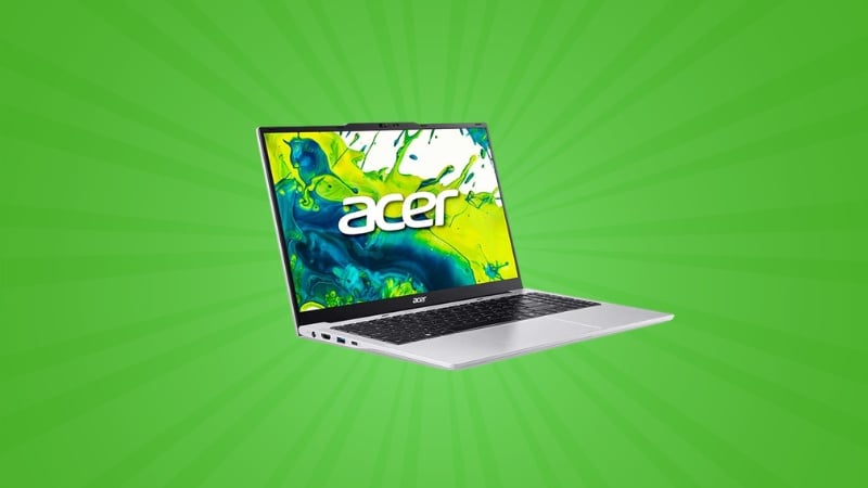 Laptop Acer Aspire Lite AL15-72P-7232 gây ấn tượng ngay từ cái nhìn đầu tiên nhờ lớp vỏ màu bạc sang trọng