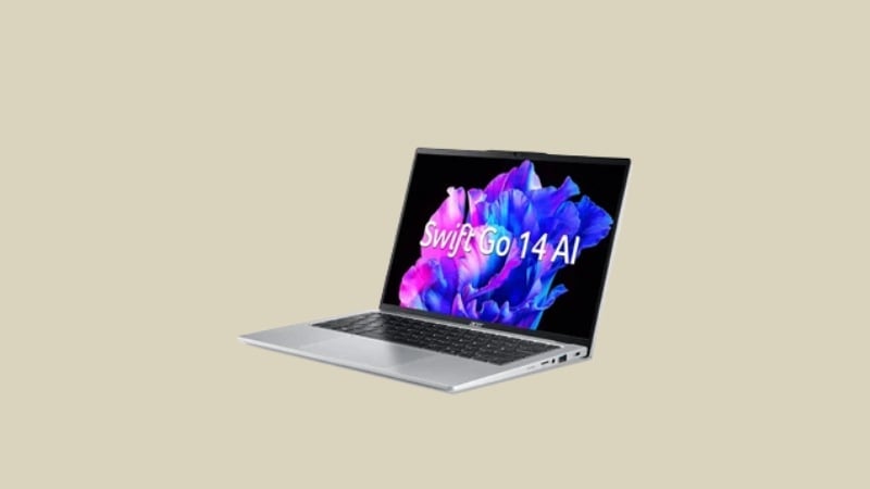 Acer Swift Go 14 AI SFG14 75 5264 có tấm nền OLED 14.0 inch với độ phân giải FHD+ sắc nét