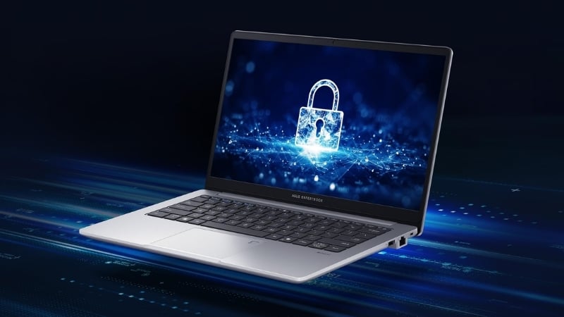 Laptop ASUS ExpertBook P1403CVA-C5H16-50W được trang bị bảo mật thông minh