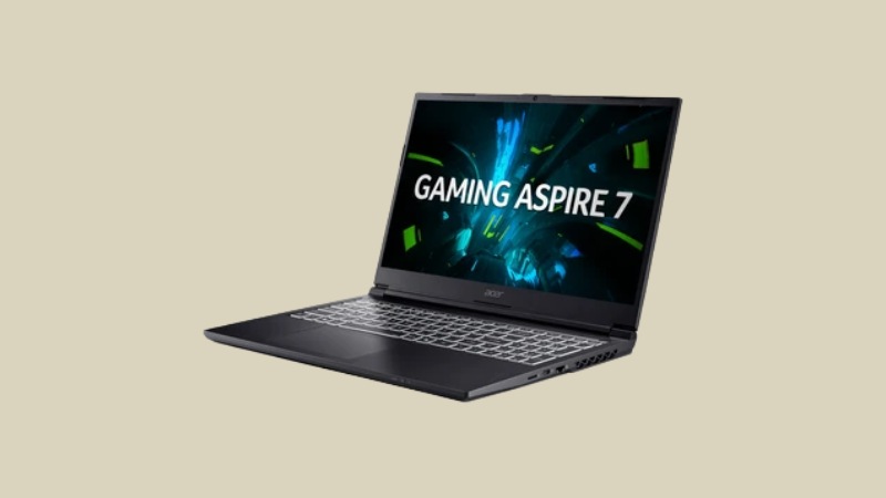Màn hình của Acer Aspire 7 A715 59G 55MD có kích thước 15.6 inch với độ phân giải Full HD