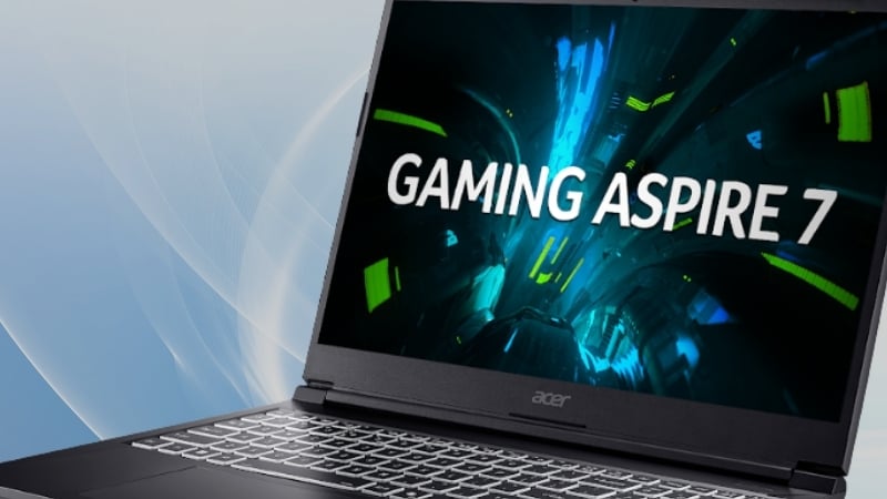 Laptop Acer Aspire 7 A715 59G 59RD có đồ họa rời RTX 3050 4GB cho game tầm trung