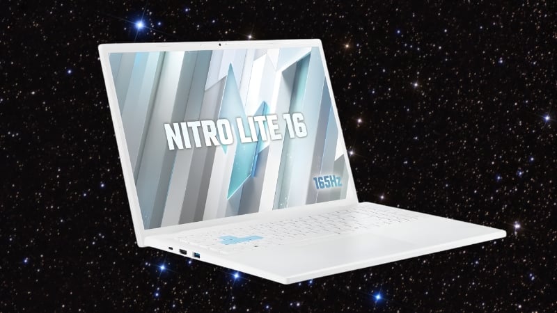 Laptop gaming Acer Nitro Lite NL16-71G-71FN có SSD 512GB nhanh như chớp
