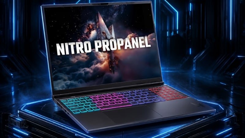 Laptop Acer Nitro ProPanel AN16S-61-R7ZJ có màn hình 2K+ mang lại trải nghiệm mượt mà