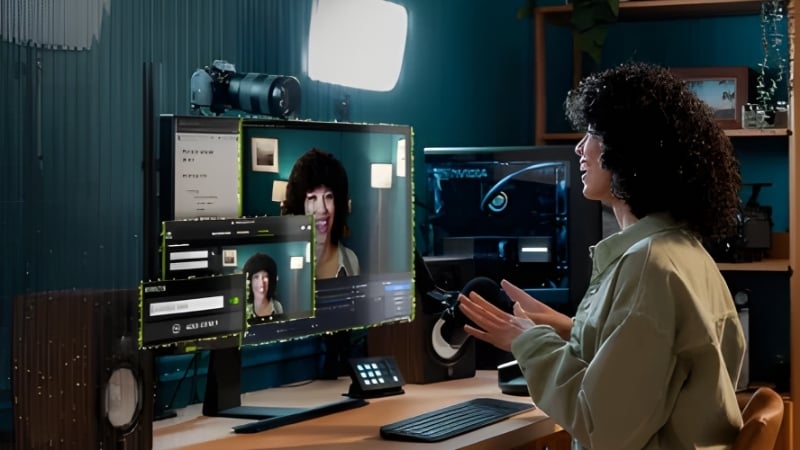 Laptop Acer Nitro ProPanel ANV15-42-R9EH có hệ thống webcam chất lượng