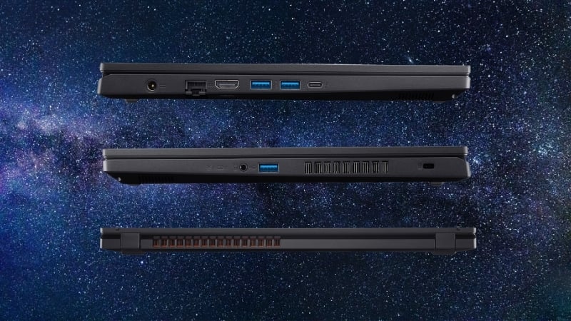 Laptop Acer Nitro ProPanel ANV15 52 556L có kết nối đầy đủ