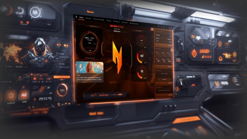 Laptop Acer Nitro ProPanel ANV15 52 556L có kèm phím NitroSens