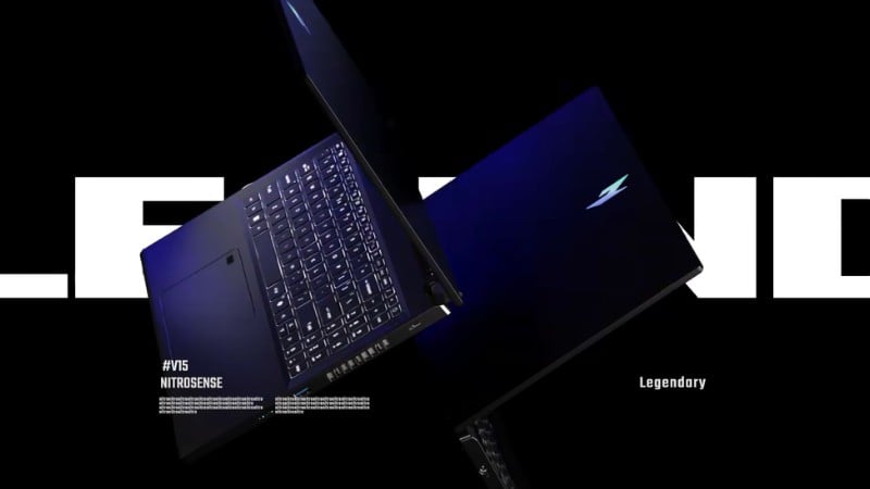 Bàn phím của Acer Nitro V 15 được thiết kế với hành trình phím sâu