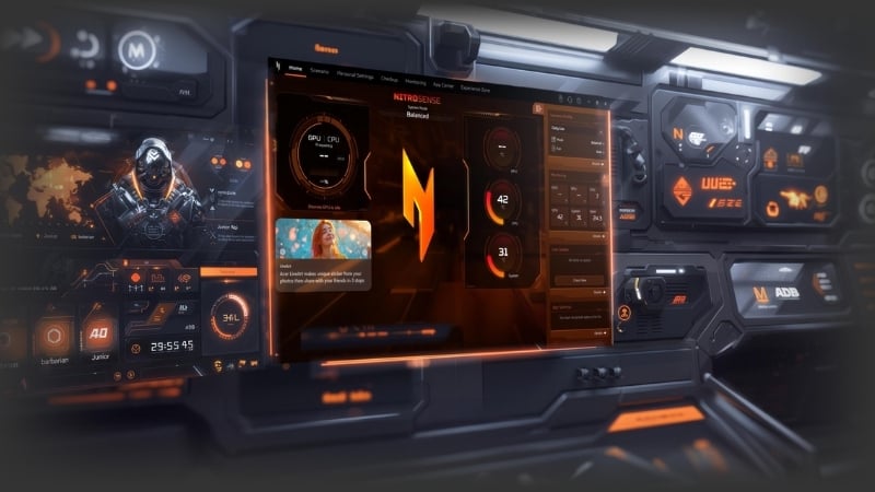 Laptop Acer Nitro ProPanel ANV15-52-50RB có RAM đa nhiệm