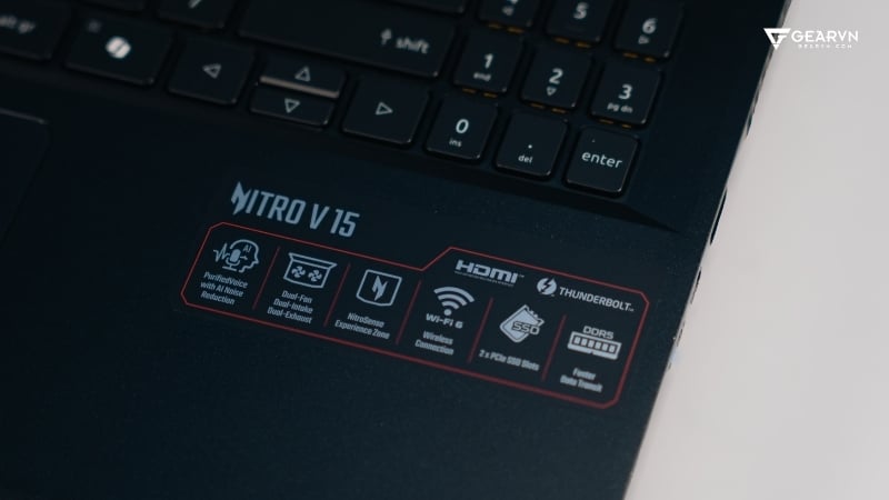 Laptop Acer Nitro ProPanel ANV15-52-50VA có SSD NVMe với tốc độ lưu trữ cao