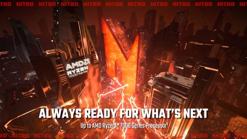 Laptop gaming Acer Nitro ProPanel ANV15-41-R0Y4 trang bị AMD Ryzen™ 7 7735HS