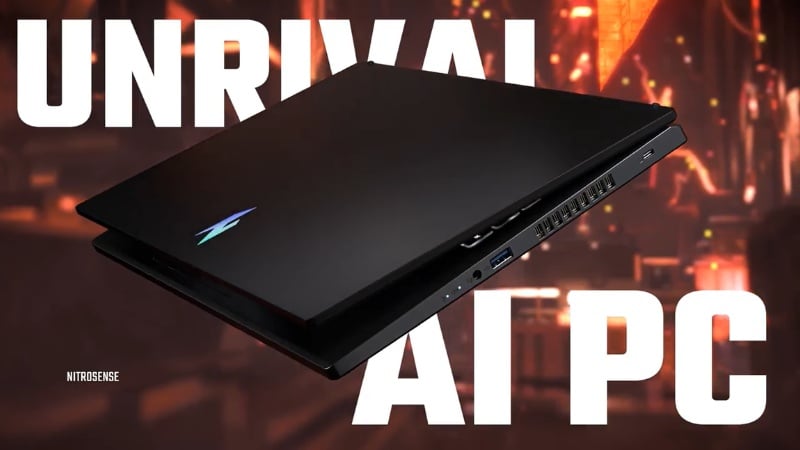 Laptop gaming Acer Nitro ProPanel ANV15-41-R0Y4 sở hữu vẻ ngoài mạnh mẽ với tông màu Obsidian black đặc trưng