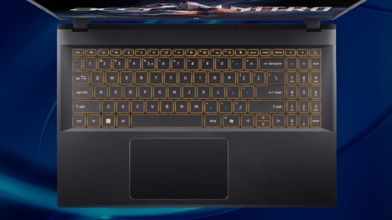 Laptop Acer Nitro ProPanel ANV15-52-74UM được trang bị bàn phím gaming đậm chất phong cách