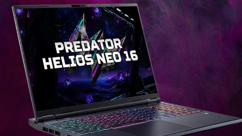 Laptop Acer Predator Helios Neo 16 PHN16 I31 50H7 có CPU Intel Core i5‑14450HX